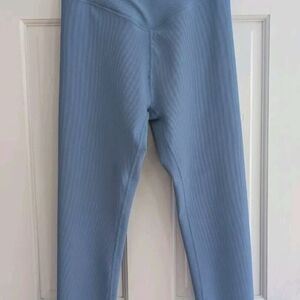 Wilo Sky blue Ribbed Small Leggings